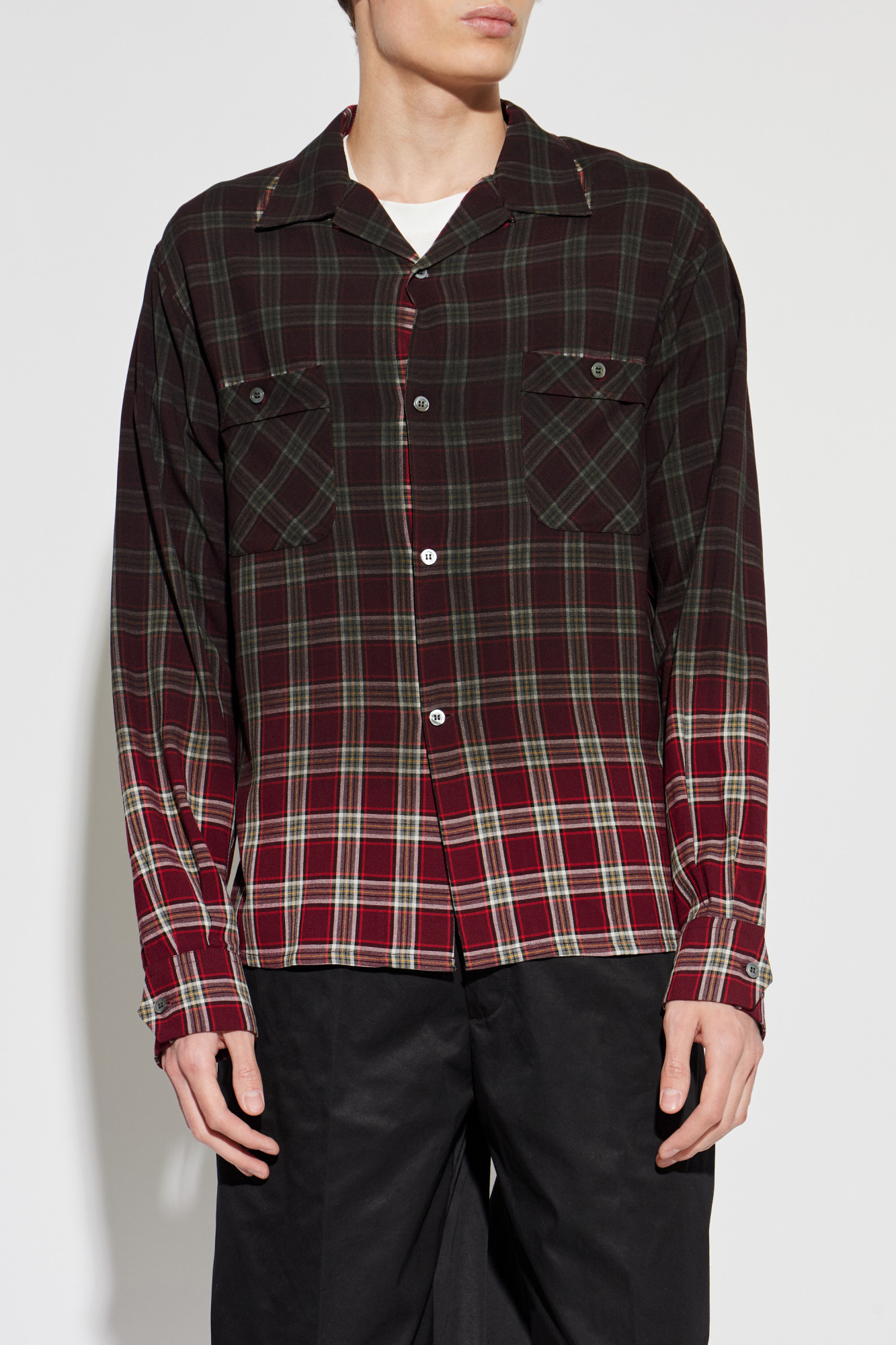 MM6 Maison Margiela チェック柄シャツ Maison Margiela Plaid patterned shirt | Men's | Vitkac